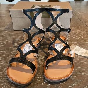 Gioseppo Girl’s sandal Gladiator style black size 6.5 New